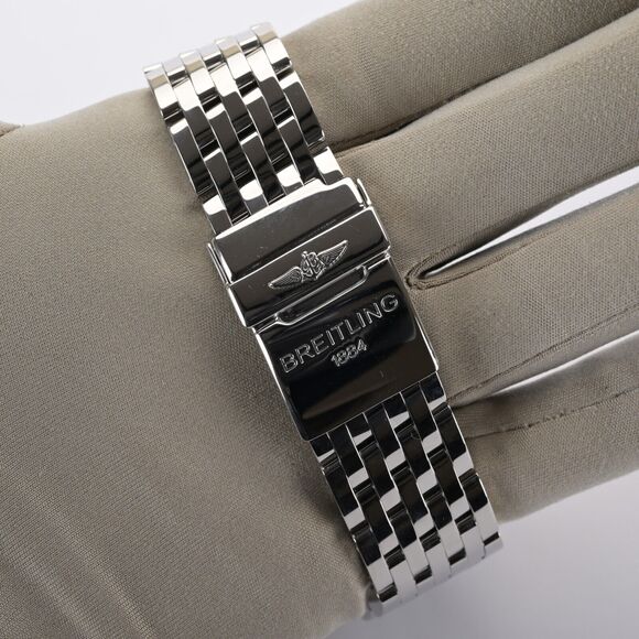 Serviced Breitling Navitimer Montbrilliant Legend A23350 Black Men's Watch B+P - Picture 4 of 14